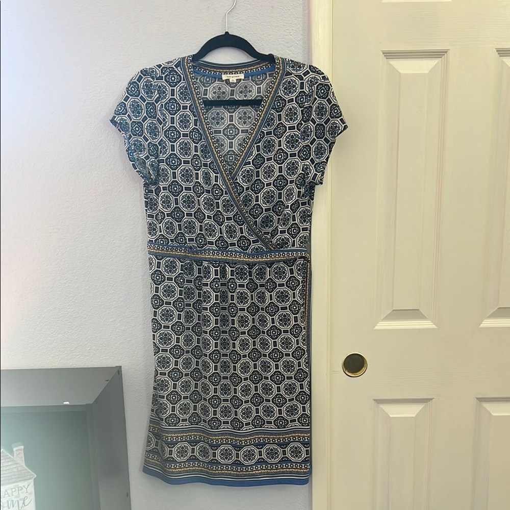 Max Studio Geometric Patterned Wrap Dress - image 2